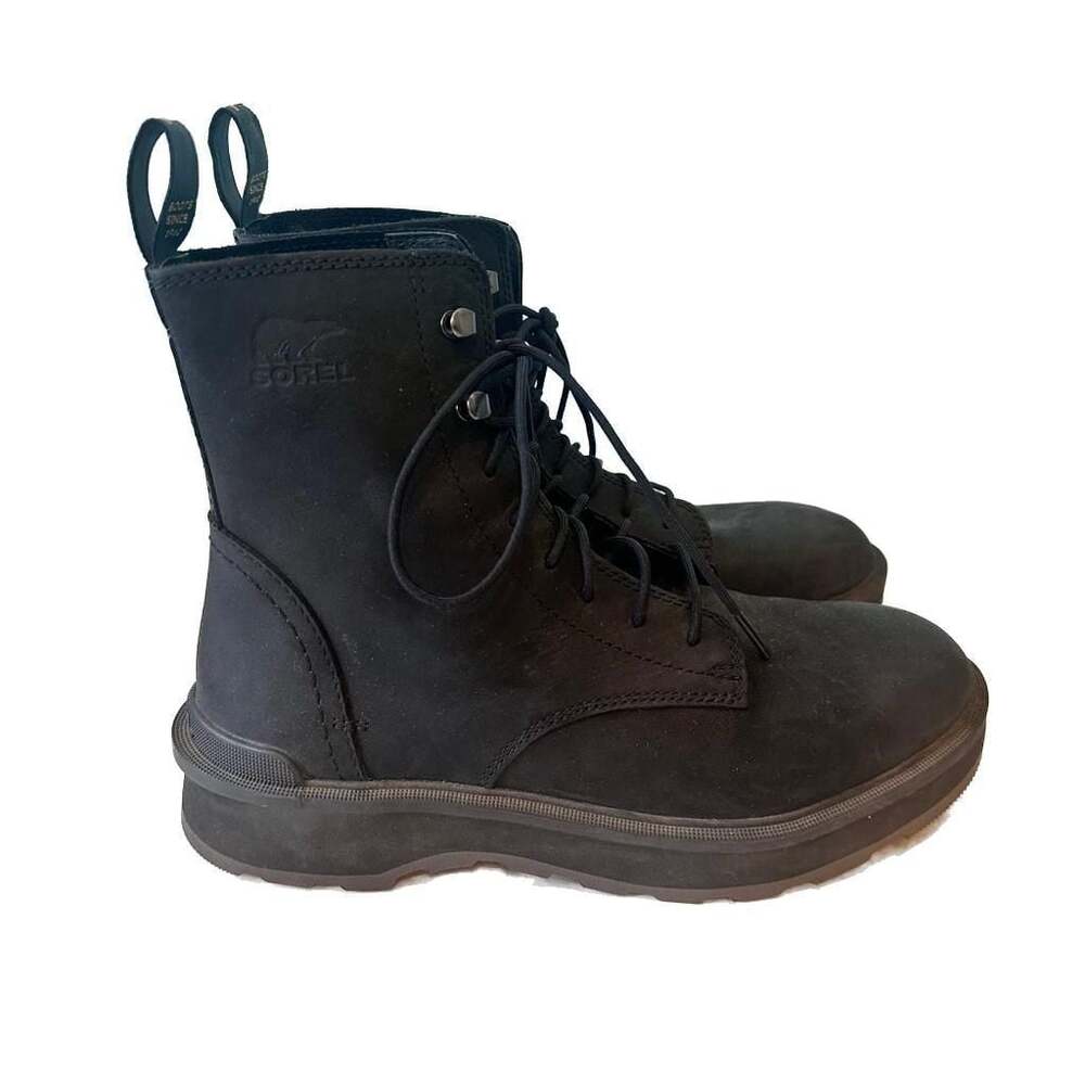 Sorel Women's Black Hi-Line Lace Waterproof Boots
